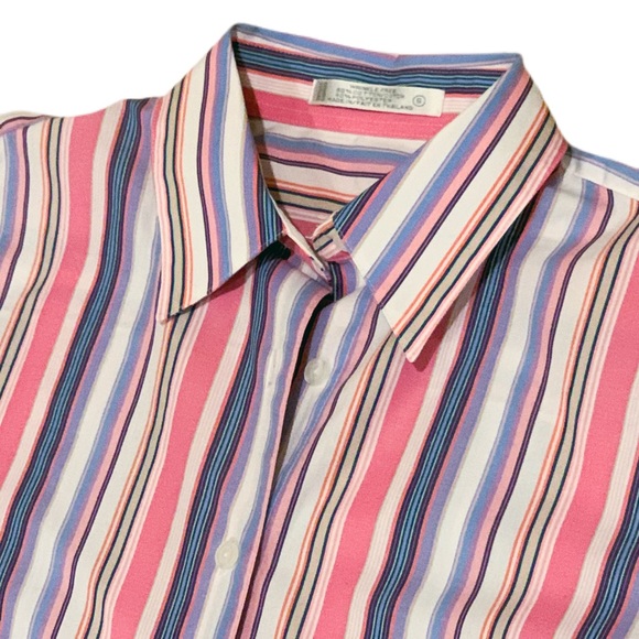 Striped spring button down size 6 - Picture 1 of 5